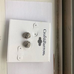 Silver stud earrings